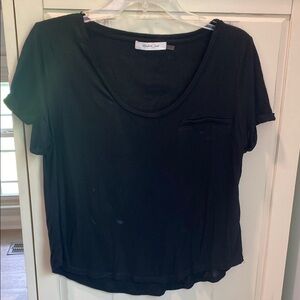 Black Short Sleeve Top